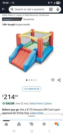 Little Tikes Jr. Jump 'n Slide Bouncer $120 Obo
