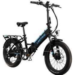  Lectric eBikes - XP Step-Thru 3.0 Foldable Long-Range eBike: 65 miles Max Operating Range & 28 mph Max Speed - Unisize - Black