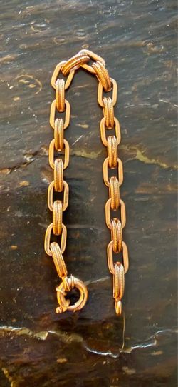 Beautiful Solid link 14k stamped bracelet (acid tested)