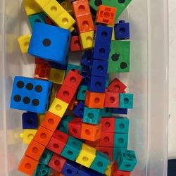 Educational Counting Blocks And Dice 