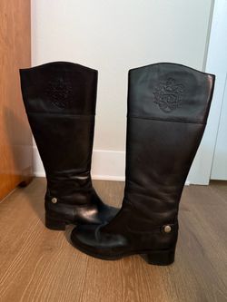 Women’s Black Leather Boots. Size 7 1/2