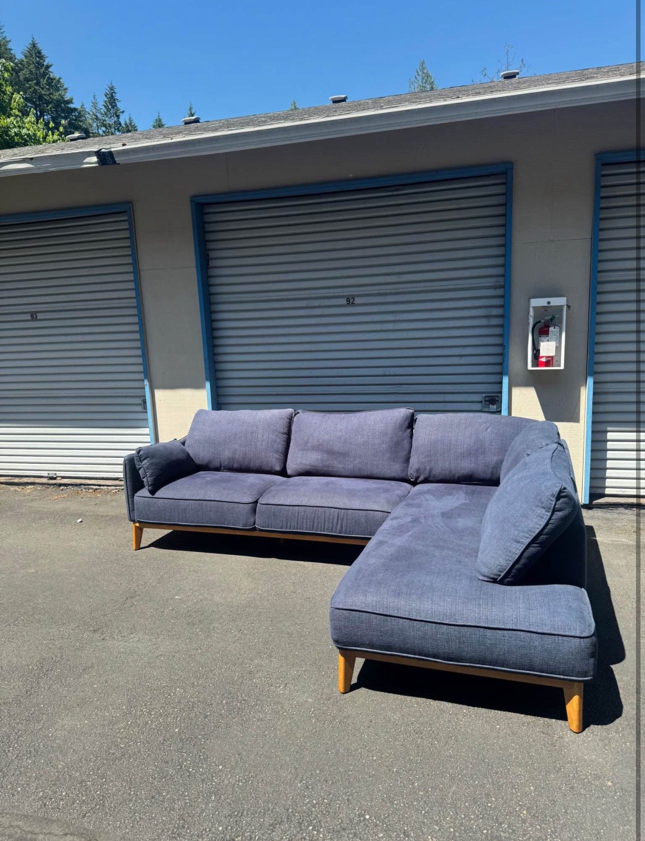 Macy’s Blue Jollene Sectional