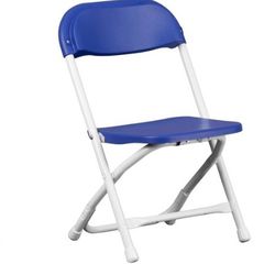 Flash Furniture Kids Blue Plastic Folding Chair (4 count)