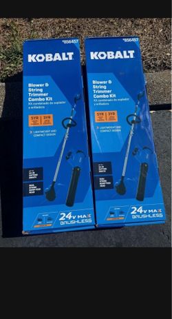 Brand new 24volt Kobalt combo weed eater and blower ! Battery and charger included!