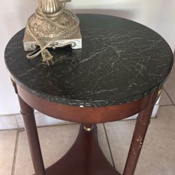Side Table With Marble Top