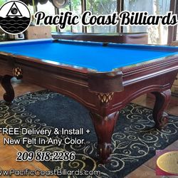 Olhausen Pool Table (FREE Delivery & Install + New Felt Any Color)
