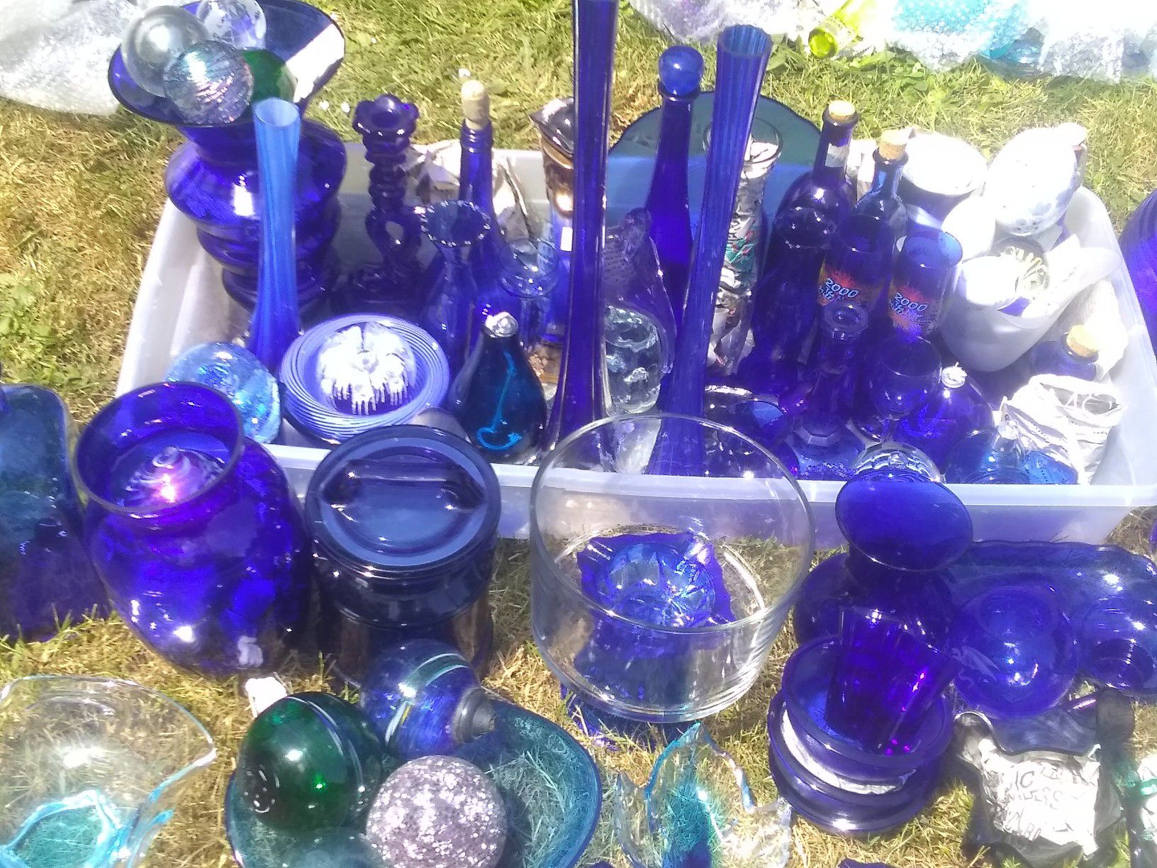 Beautiful Blue glass most antique