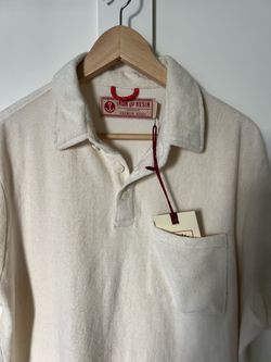 Iron and Resin Terry Cloth Polo Shirt