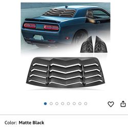 Rear+Side Window Louver ABS Windshield Sun Shade Cover Compatible with Dodge Challenger 2008-2022 2023 in GT La