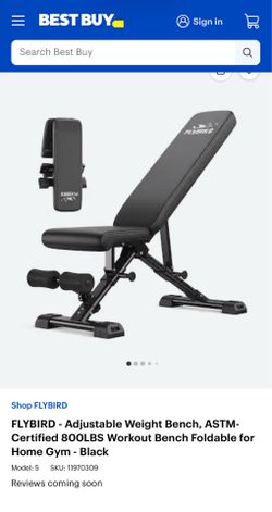 Flybitrd weight bench