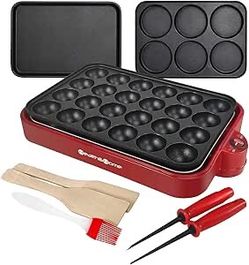 Multifunction Nonstick Baking Maker with 3 Interchangeable Plates 