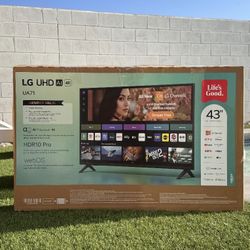 MV 43” Lg smart 4k led Uhd tv 