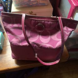 Purple Coach Purse 