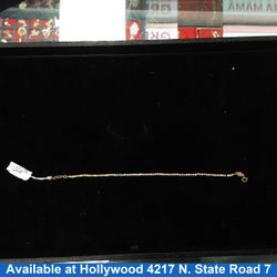 Bead Bracelet - Tricolor Gold 14k (.585) 3.7 grams 8 inch