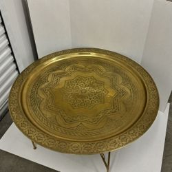 Brass Tray Table