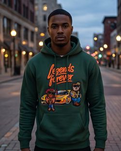 Bleecker&Mercer hoodie green pullover