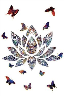 Lotus wall art Unframed Unstreched wall decor