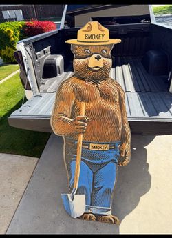 Smokey Bear metal Cutout Standee