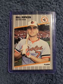 1989 Fleer - Billy Ripken #616 Black Box on Bat Knob