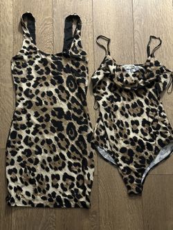 Animal Print Dress & Bodysuit 