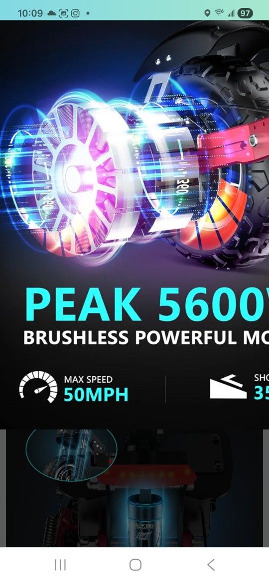 Electric Scooter... 11inch Tire