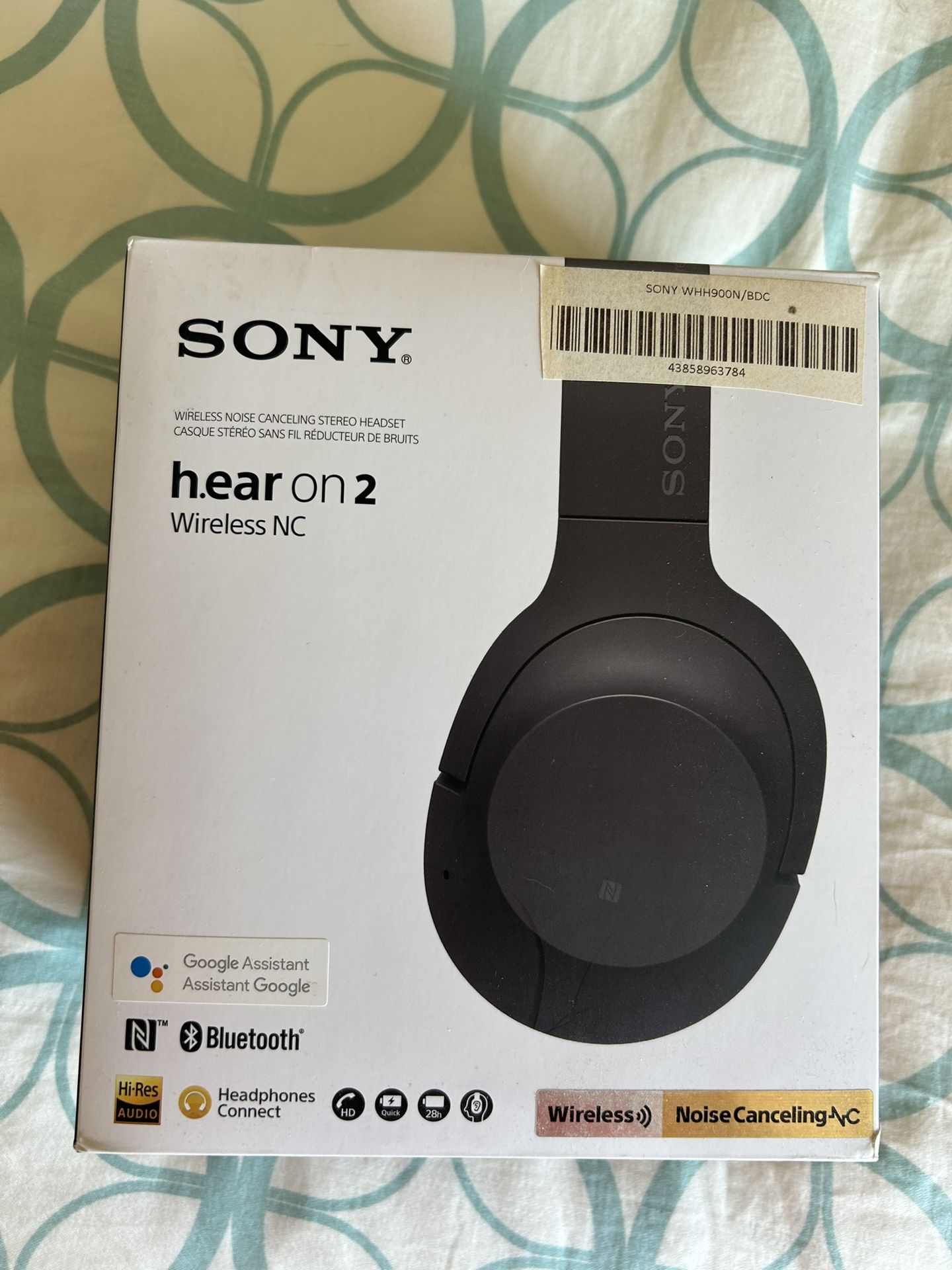 New Sony h.ear on 2 Wireless WH-H900N Grayish Black Headband Headset