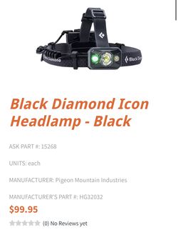 Black Diamond Icon 500 headlamp