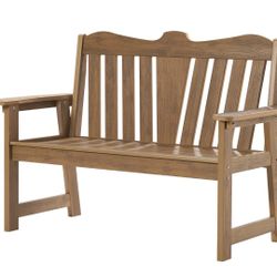 Outdoor Bench, 2-Person Weatherproof Garden Bench