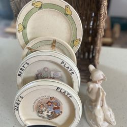 Antique Roseville Baby Plates