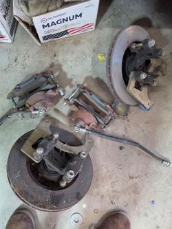 55 to 59 chevy truck ccp Used Brake Rotors and Calipers Set