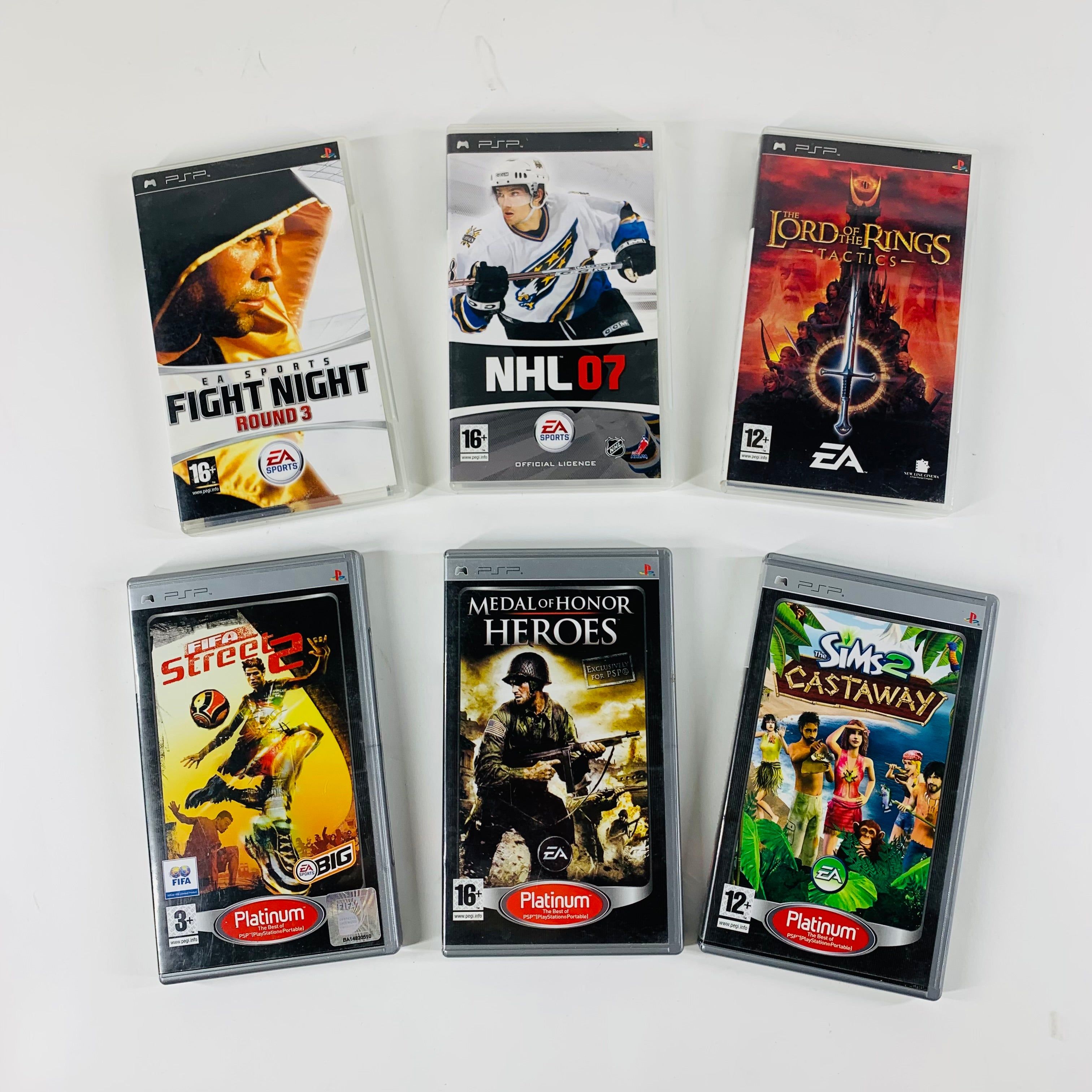 Lot of 6 Sony PlayStation Portable PSP Games