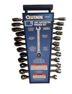 Quinn 12pc 100t Metric Ratcheting Wrench Set