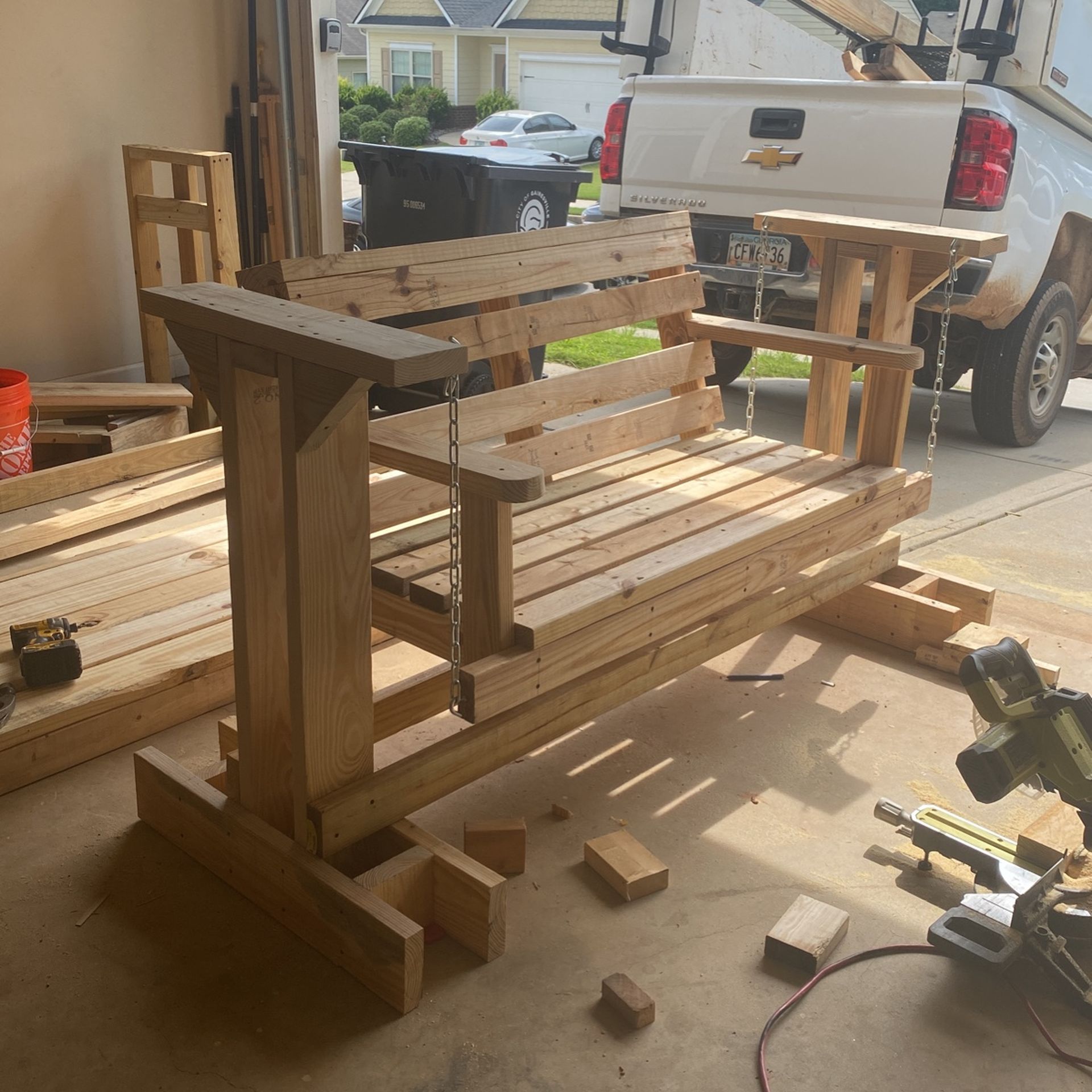 Porch Swing With Stand