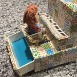 Vintage Music Jewelry Box Candy Man Song Japan 