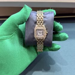 Çartier panthere factory diamond bezel 18k with box