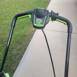 Green Works Lawn Mover with 4 Batteries