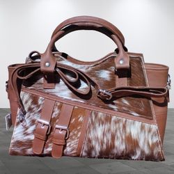 Ladies Cowhide Genuine Leather Handbag, Tote Bag 