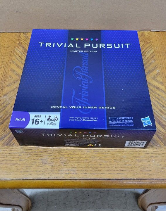 Trivial Pursuit Master Edition board game. 