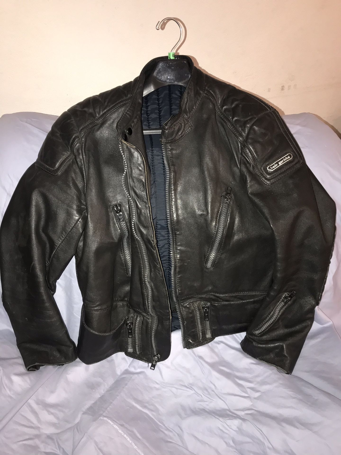 Vintage Hein Gericke leather motorcycle jacket