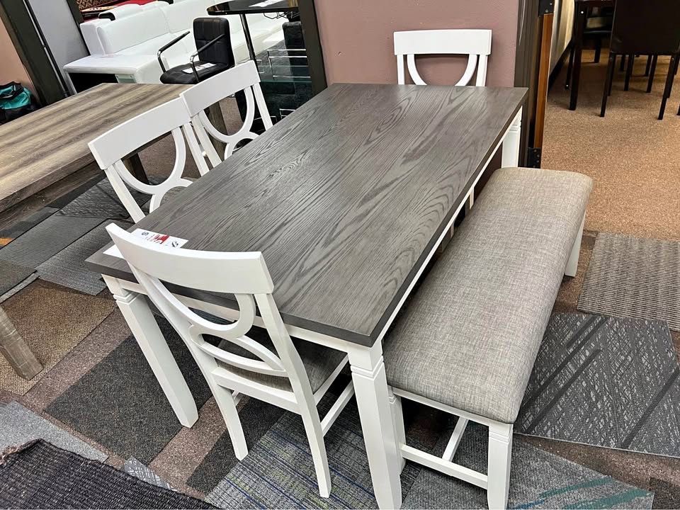 Wood Barn Dining Table , Bench, Chairs, Dining Set 