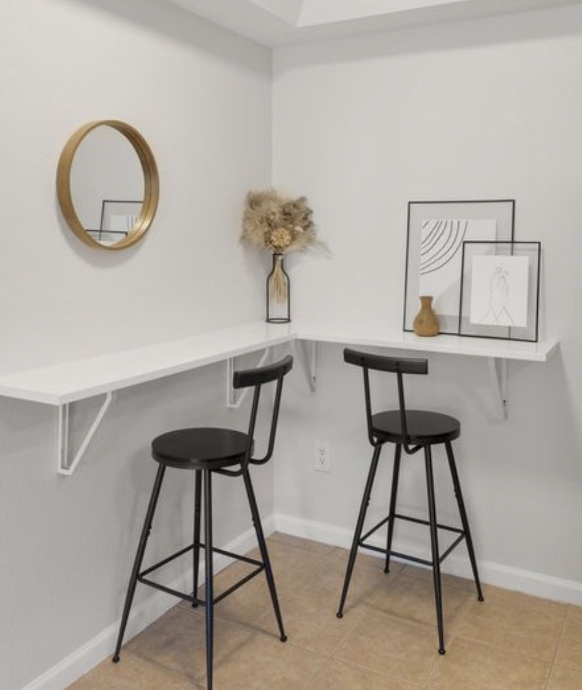 Black Metal Bar Stool Counter Stool