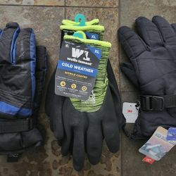 Gloves , Mens Winter Various $7 Each