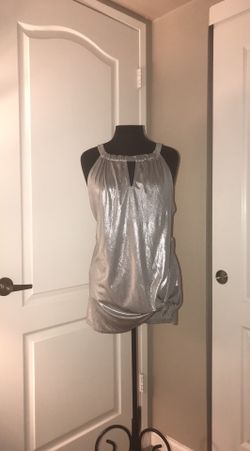 Silver tank top