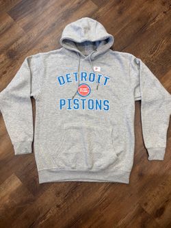 New FANATICS M Detroit Pistons Gray Pullover Hoodie