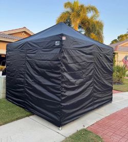 10x10 commercial black tent + 4 sides
