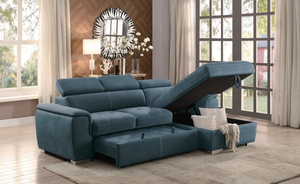 🧑‍🎄Ferriday Blue Storage Sleeper Sectional

🎄ENTER THE CHRlSTMAS  WlTH YOUR NEW FURNlTURE 😺