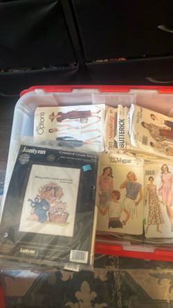 Vintage Patterns and various sewing items