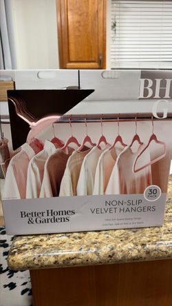 Better Homes & Gardens Non-Slip Velvet Hangers 30-Pack
