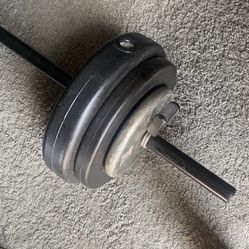 Weight Bar With Weights 