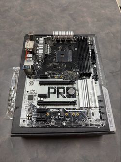 ASRock AB350 Pro4 AM4 ATX Motherboard with I/O Shield